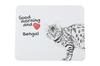Bengal - Mouse Pad with Print, Personalized Cat Pad, Unique Gadget for an Office Worker from the Art-Dog Brand