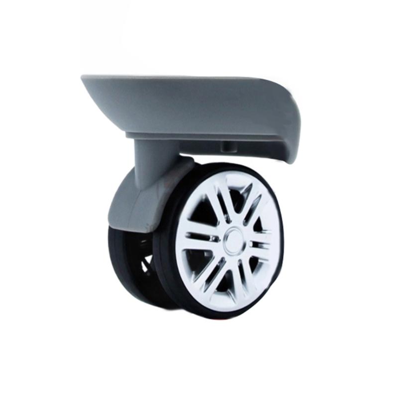 Trolley Casters Mute 360 Degree Swivel Suitcase Rubber Wheels 60x12mm 4pcs/Set