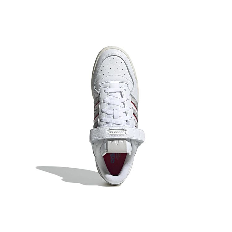 Adidas Forum Low White Grey Red Unisex Sneakers Cloud-White Grey-One Blue H03424