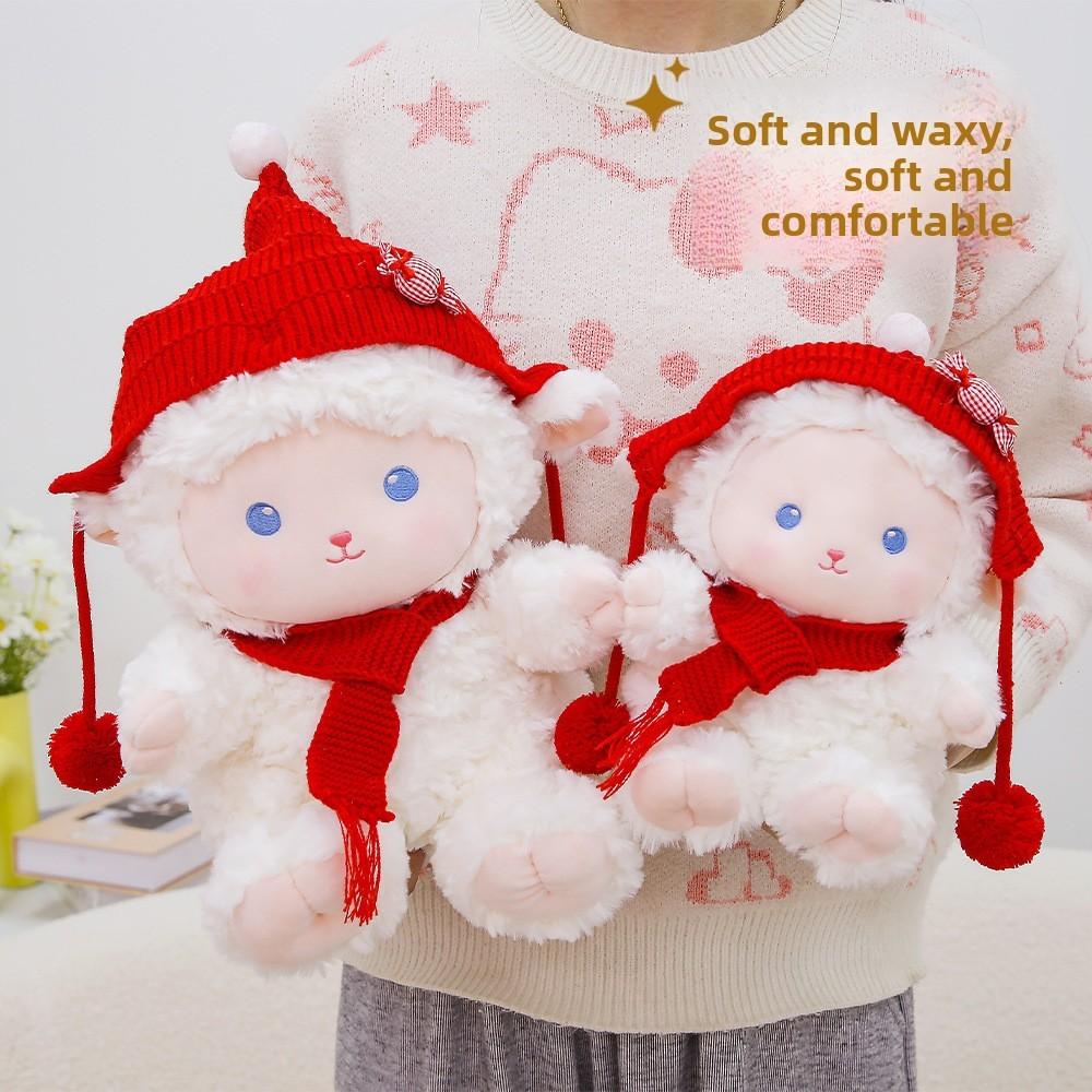Plush Sheep Mousse Toy With Soft Polyester Filling For Gift Giving And Collecting