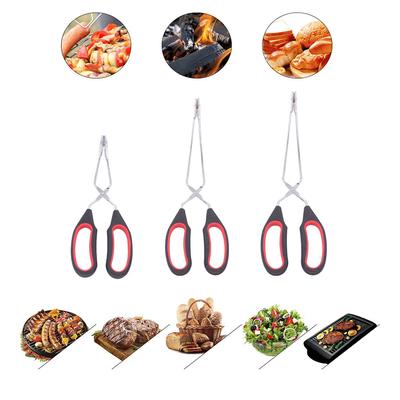 Zange mit Kunststoff-Silikon-Nahrungsmittel-Back-Brot-Klemme BBQ-Grill-Drahtzange