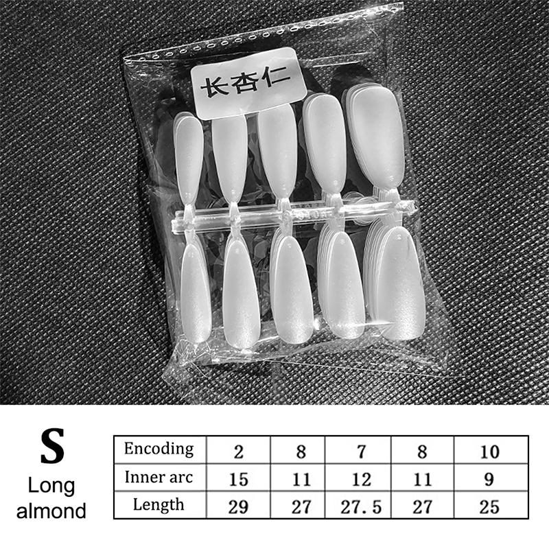 100Pcs Press On Nail Tips Full Cover Ultra-Thin False Nails Patches Gel Nails Extension System Clear Fake Nails Art Accessories