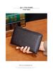 Genuine Leather RFID Passport and Document Holder with Multi-Card Slots and Zipper Pocket for Men and Women
