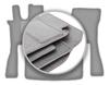 Gray Car Mats For: Volvo FH16- 4th Generation Automatic (2012-)