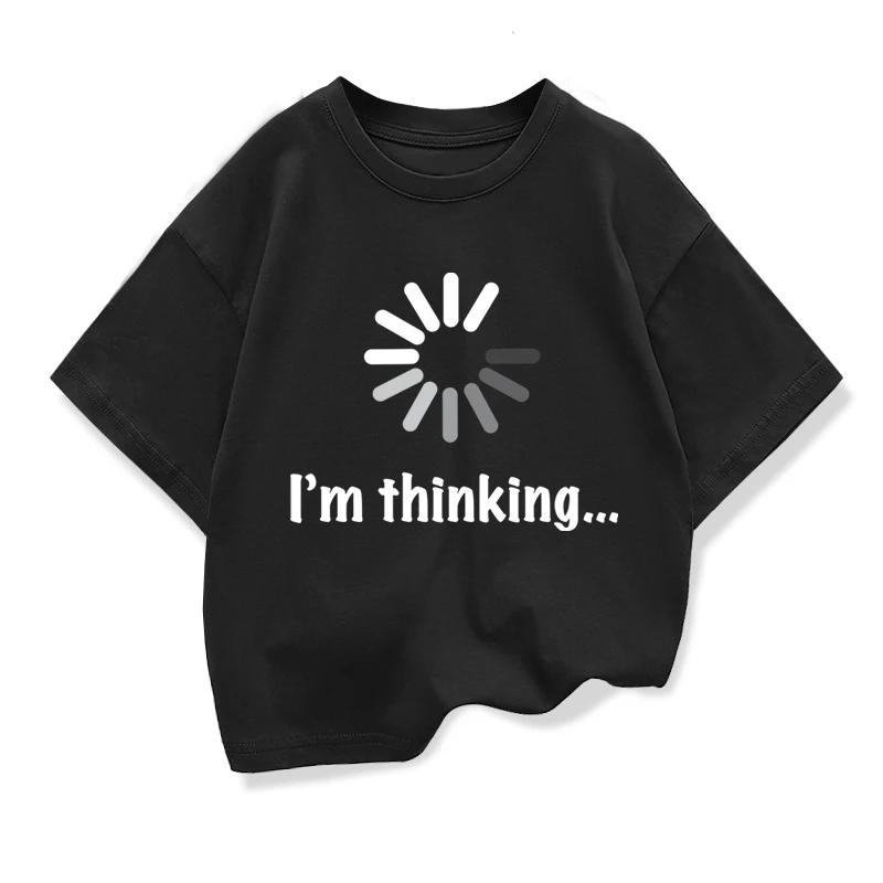 High Quality and Fun Childrens Tshirt with Idle Printing Casual and Loose Boy Street Wear Cool Tshirt Fashionable Top 100
