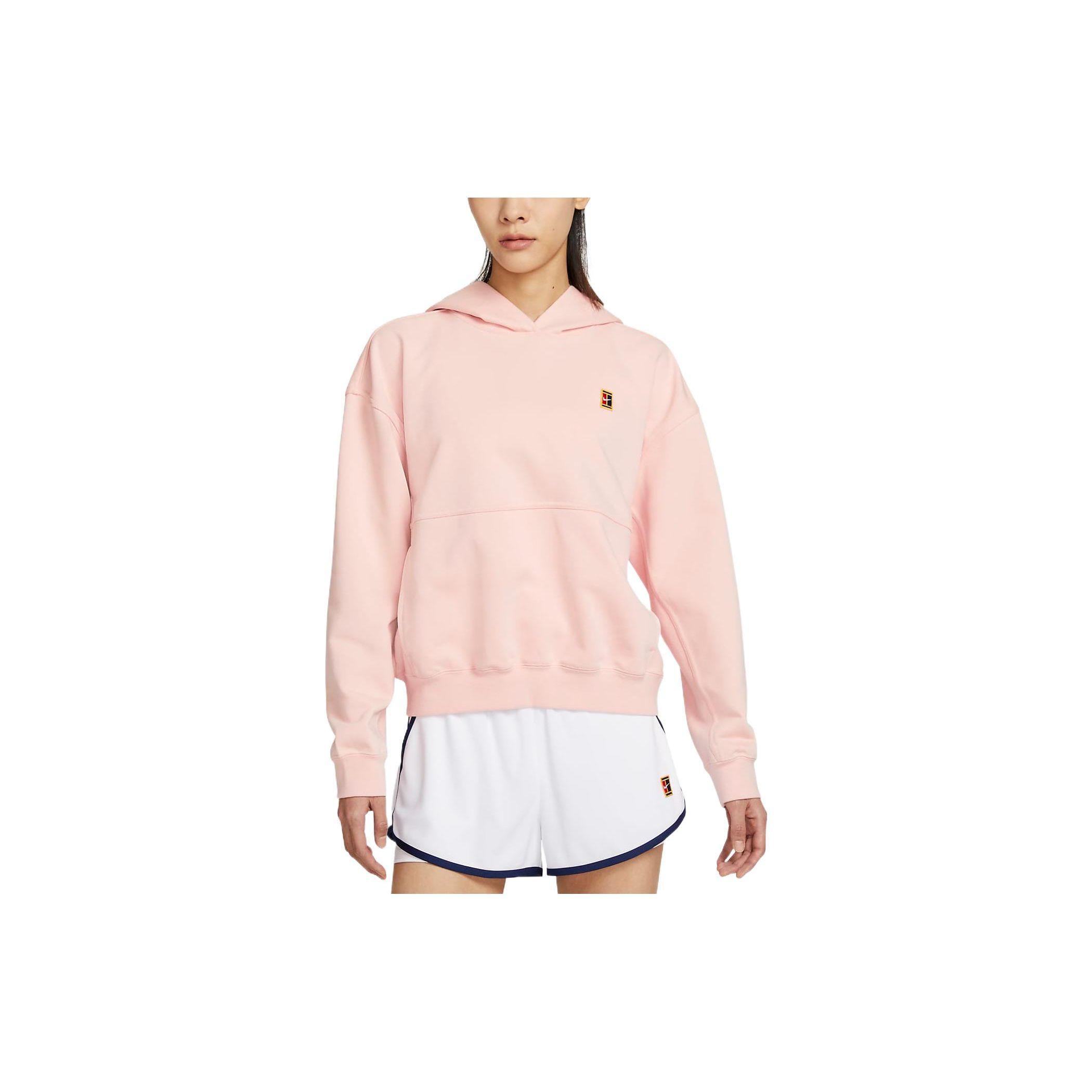 

Nike Court Logo Embroidered Tennis Hoodie Women hoodies Pink DC3581-800 XL
