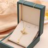 Edelstahl Gold Farbe Amor Engel Flügel Anhänger Halskette Für Frauen Mädchen Schlüsselbein Kette Partei Schmuck Geschenk