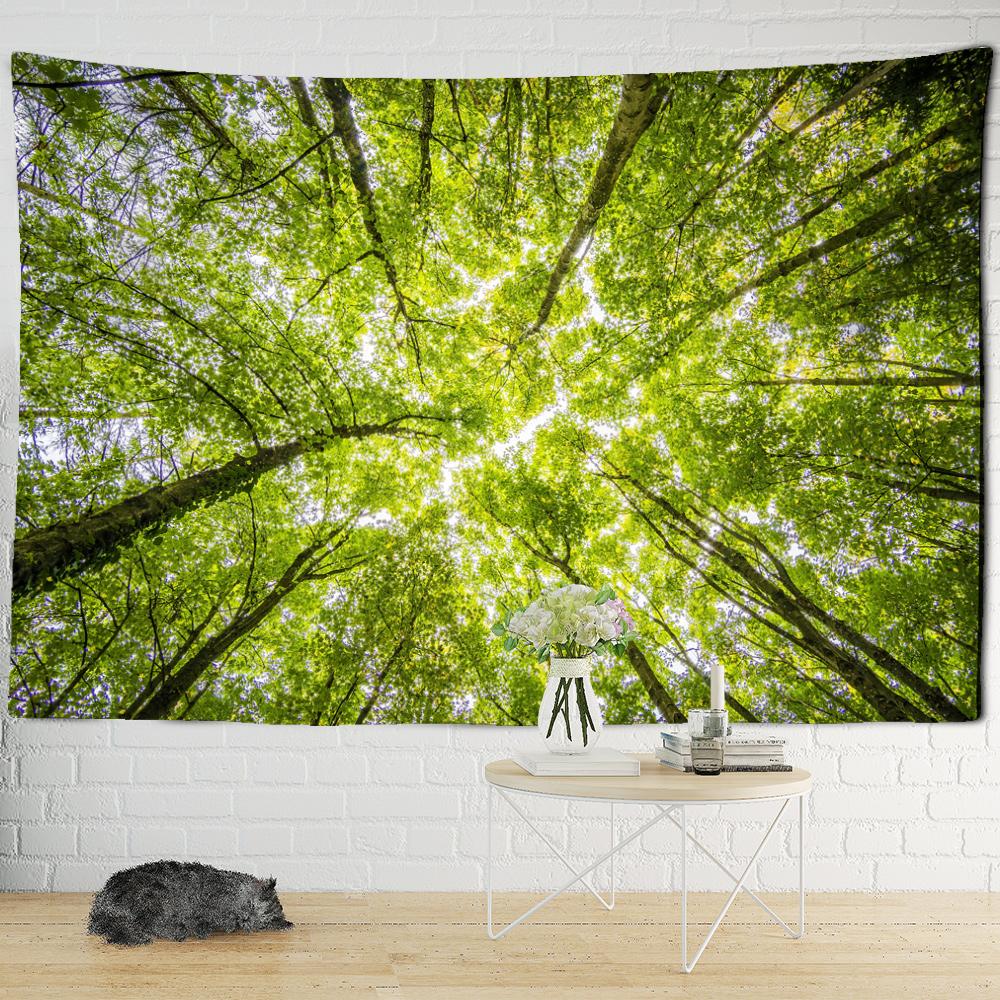 Forest Looking Up Tapestry Natural Landscape Background Tapestry Wall Hanging Bohemian Style Home Decor Tapestry