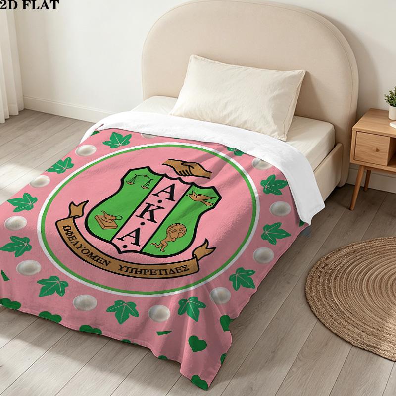 1PC Aka Patterned Flannel Blanket Suitable For All Seasons For Home Decor Warmth And Comfort Gifts Holiday Present