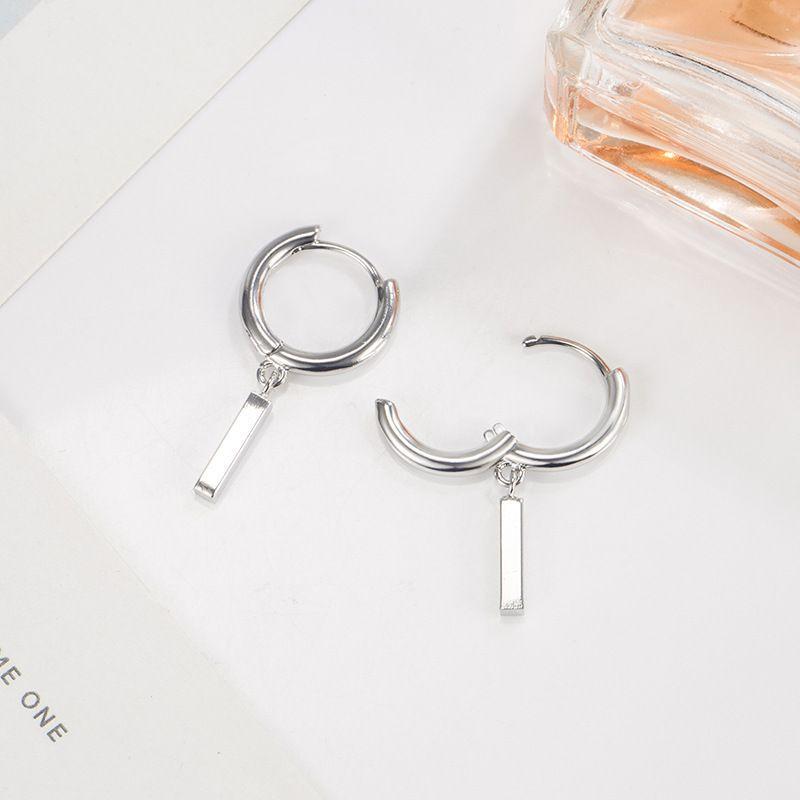 

NBSAMENG copper Geometry Asymmetric Earring for Women Girl Simple Office Versatile Jewellery Gift Dropshipping