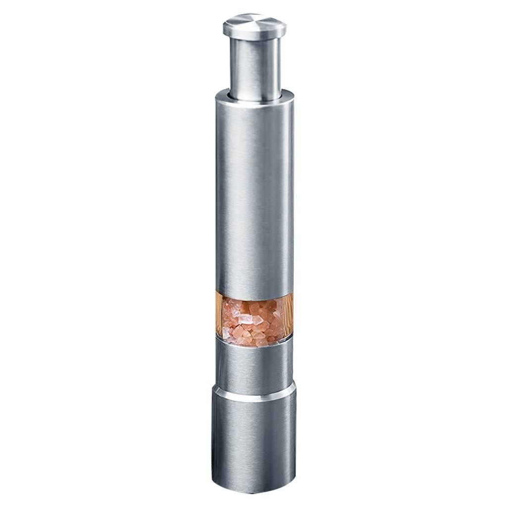 Stainless Steel Thumb Push  Pepper   Grinder Mill Muller Stick