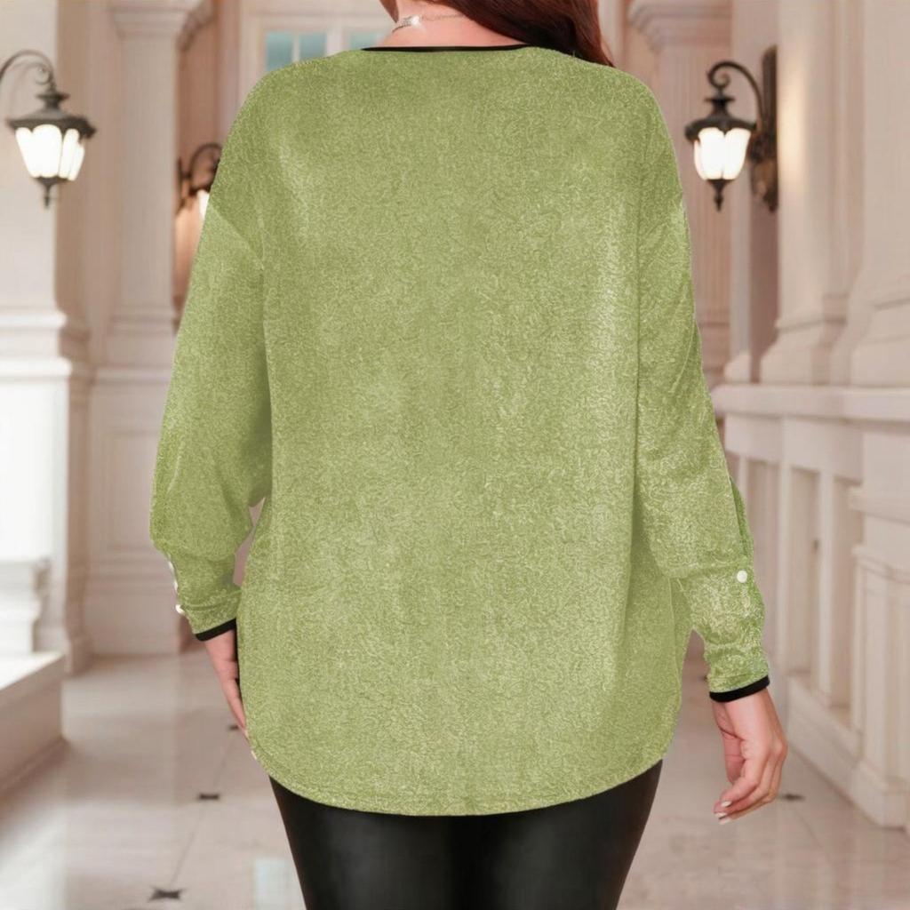 Women's Fashionable Long Sleeve Elegant Commuting And Casual Top