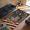 Birds Theme Crystal Velvet Floor Rug Personalized Custom Name Text Warm Carpet Home Decoration