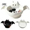 Decorative Storage for Sweets Halloween Candy Bowl, Bat Shape Ceramic Serving Dish, Cute Ghost Figurine Bowl Tabletop Decoration Party Snacks And Home