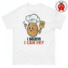Potato Chef T-Shirt, I Believe I Can Fry Graphic Shirt, Humor Classic TShirt, Pun Casual Top, Kitchen Crew Neck Tee, Culinary Unisex Shirt