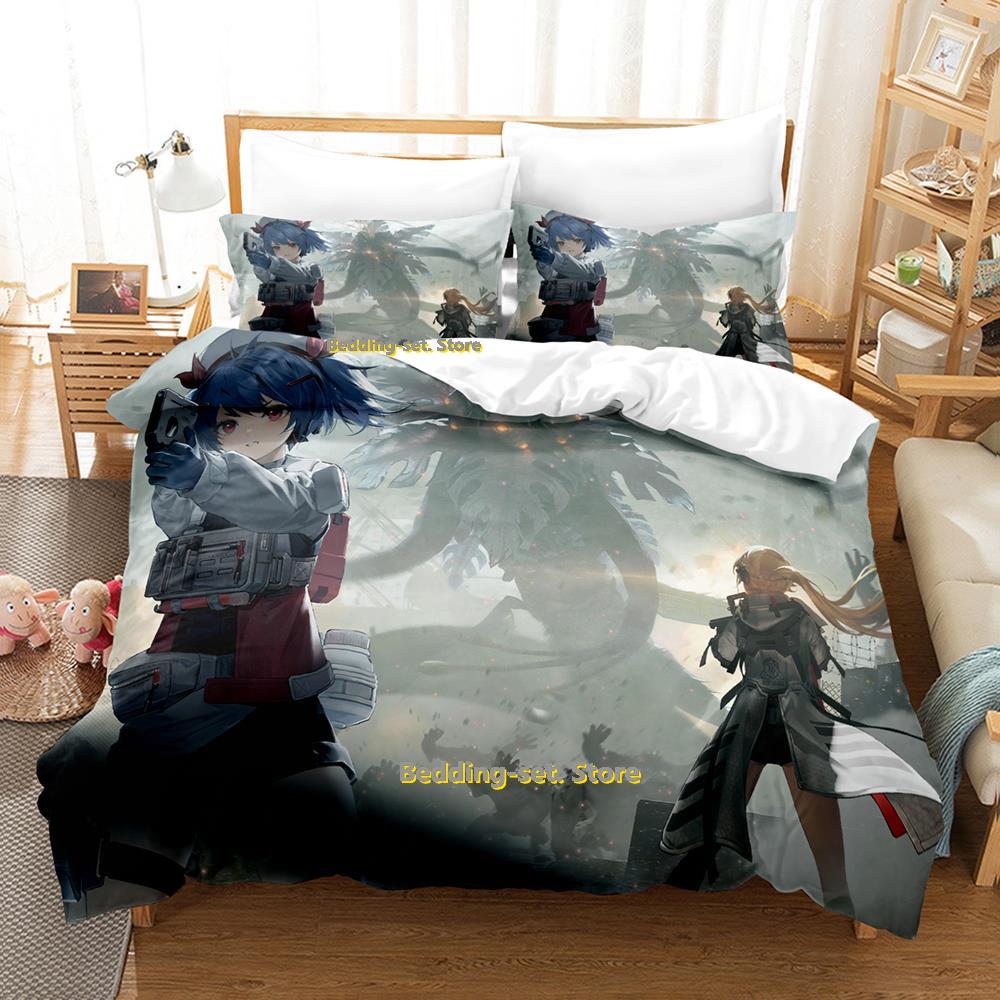 Girls Frontline Bedding Set Single Twin Full Queen King Size Bed Set Adult Kid Bedroom Duvetcover Sets Anime Parure De Lit Bed