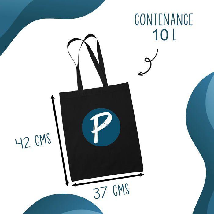 Tote bag - PLANETEE - une Chérie Parfaite Noir - Coton - Noir - Imprimé en France