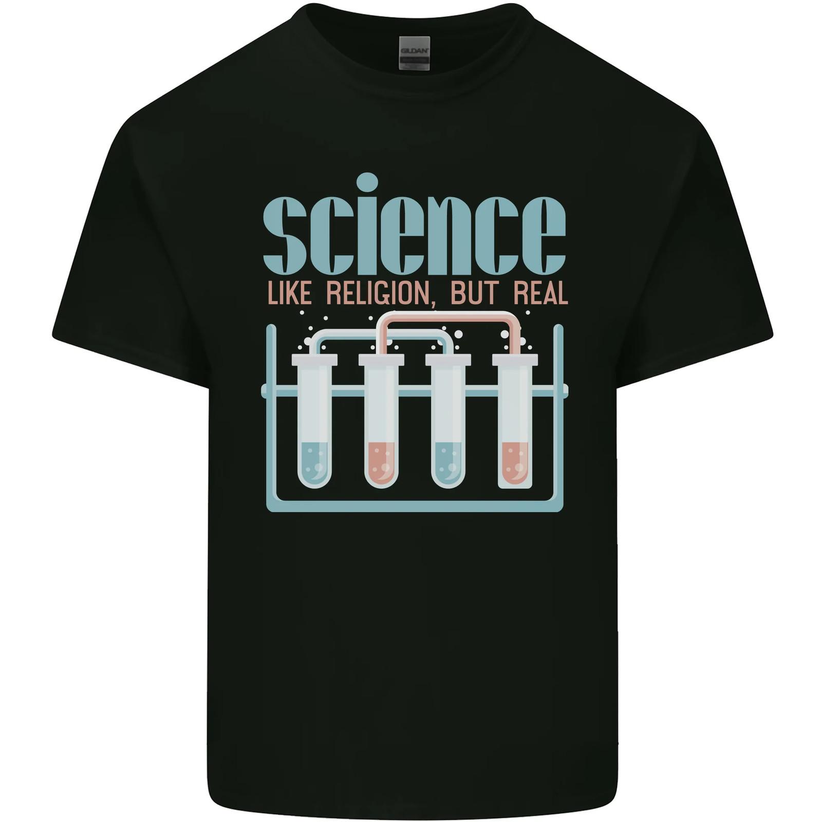Science Like Religion Atheist Atheism Evolution Mens Cotton T-Shirt Tee Top XXXXL