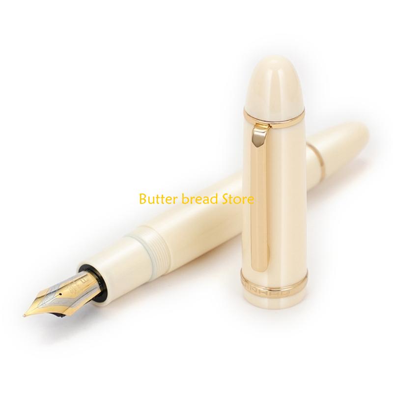 W89C Fountain Pen X159 Series Pen 0.5mm Fine Steel Nib Silver Clip Rotary Suction for Students Office Gift