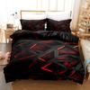 Gold Glowing Polygonal Grid Bedding Set Duvet Set Single Double Bed King Size Bed Set Bedroom Duvet Cover Pillow Case