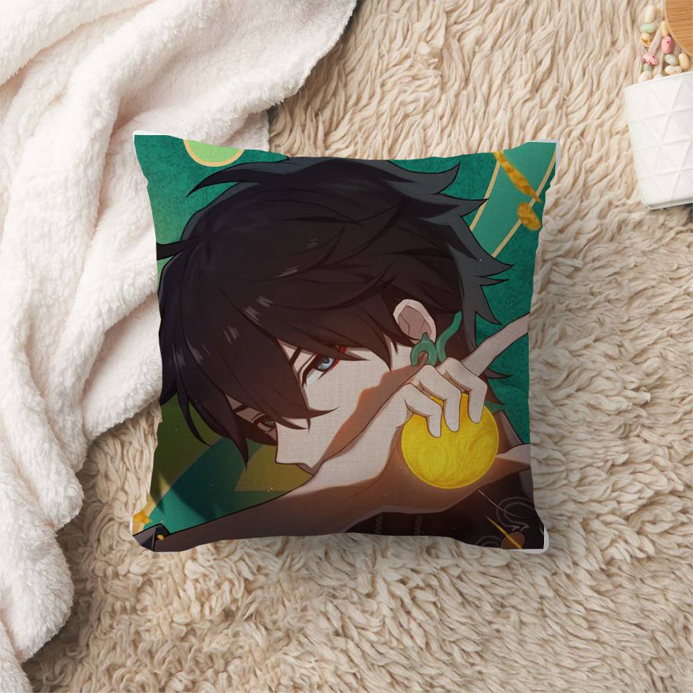 Anime Honkai Star Rail Dan Heng Cushion Cover Car Throw Pillow Case For Sofa Car Christmas Gift xcm xcm
