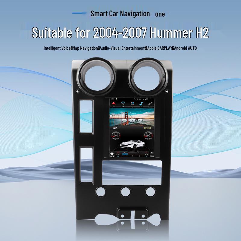 Bluetooth CarPlay & Android GPS Navigation Radio for 2004-2007 Hummer H2.