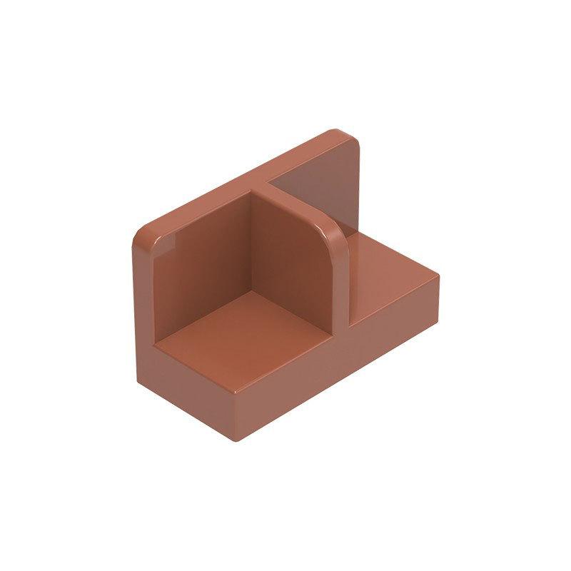 100g/204PCS 93095 Panel 1X2X1 With Round Corners Block Moc Color Compatible with Brick DIY Children's Toy Assembly