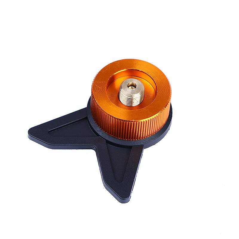 Butane Adapter Gas Refill Adapter With Bracket Outdoor Camping Stove Gas Cartridge Head Conversion Adapter Gas Refill Adapter