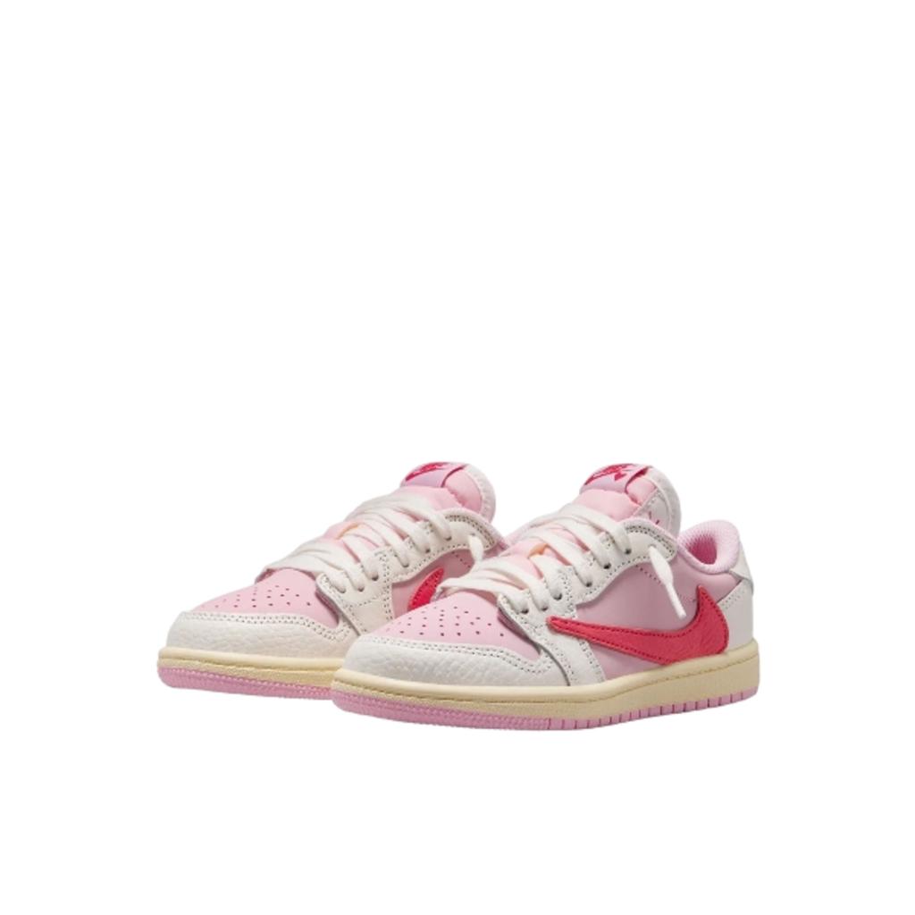 Air Jordan 1 Retro Low OG SP Travis Scott Sail Rosa Tropicale Bambino