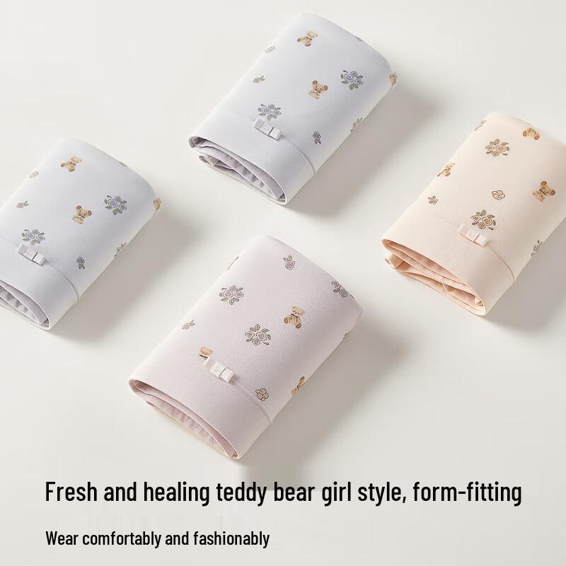 Audiffren Women's 100% Cotton Crotch Antibacterial Printed Briefs (3-Pack)