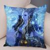 WOW Illidan Cushion Cover Decor Hot Game Hero Printed Pillow Covers for Sofa Home Pillow Case Super Soft Short Plush Pillowcase
