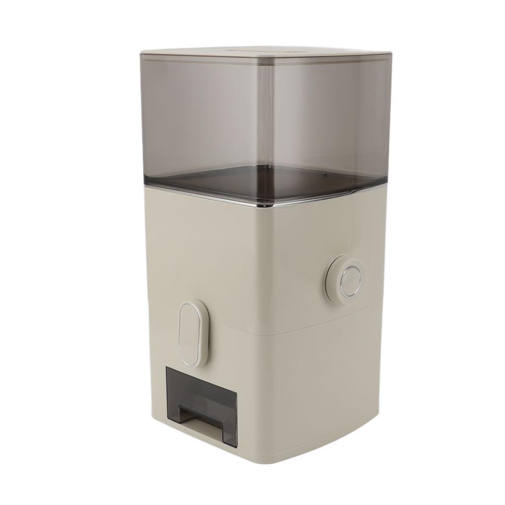 Rice Dispenser 13.2lb Capacity Transparent Window Dry Food Storage Container with Measuring Cup for Kitchen Flour Sugar