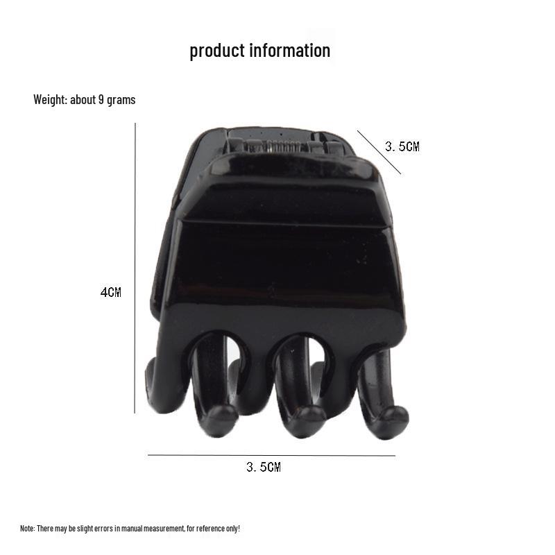 Frosted Large Acetate Hair Claw Clip - Back of Head Hair Grab Accessory