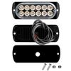 12 Led Strobe Side Warning Light Strobe Flashing Lightbar Car Truck Beacon Lamp Amber Yellow White Traffic Light 12V - 24V
