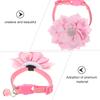 Rhinestone Cat Collar Adjustable Retro Decorative Pet Collar for Small Medium Dogs Comfortable Supple Skin-Friendly Party