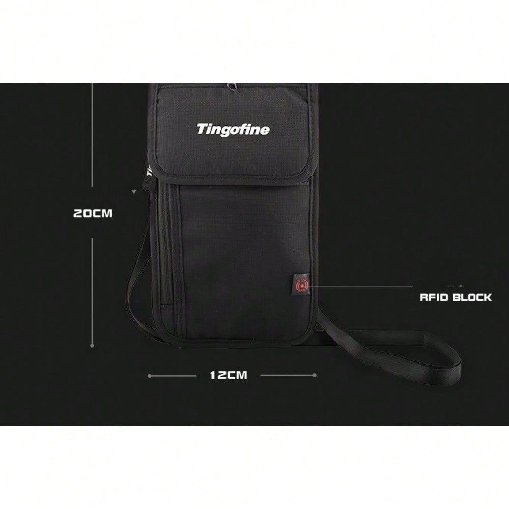 Travel Passport Bag Multifunctional ID Bag Waterproof Passport Clip RFID ID Bag Neck Bag
