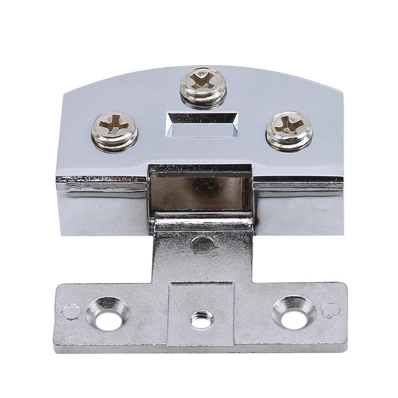 Glass Door Hinge Clamps Stainless Steel Wine Cabinet Bread Cabinet Cupboard Cabinet Gate Clip Door Hinges for 5-9mm