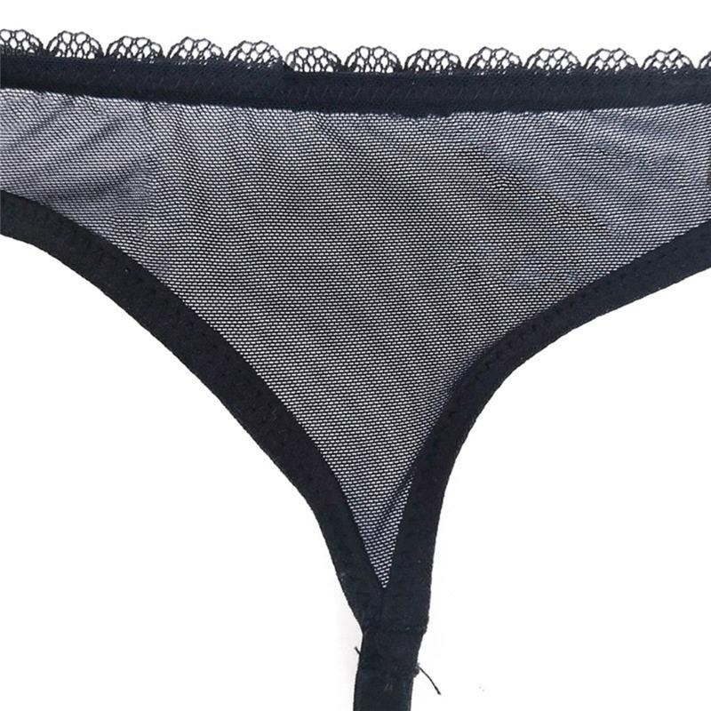 Women Sexy Mesh High Waist Garter Belt with 4 Adjustable Clip Cute Bowknot Corsets Suspender Belt for Stockings Lingerie