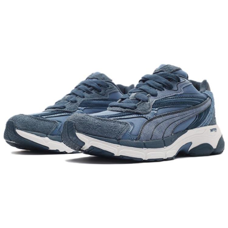 Puma Teveris Nitro Worn Out Simple Versatile Fabric Mesh Shock Absorption Durable Low Top Casual Running Shoes Men sneaker Blue 390033-02