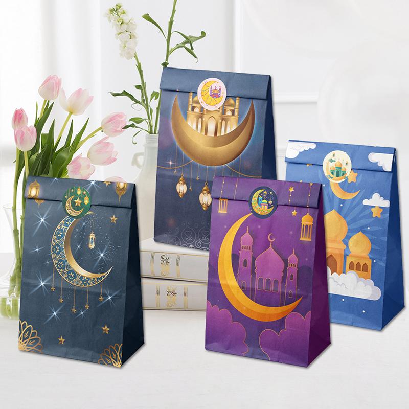 Ramadan Gift Box Halal Sweets Package Bag Dates Gift Box Ramadan Chocolate Bag Personalized Ramadan Gifts Eid Mubarak Supplies