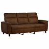 Sofa Brown 214 X 90 X 95 Cm Faux Suede