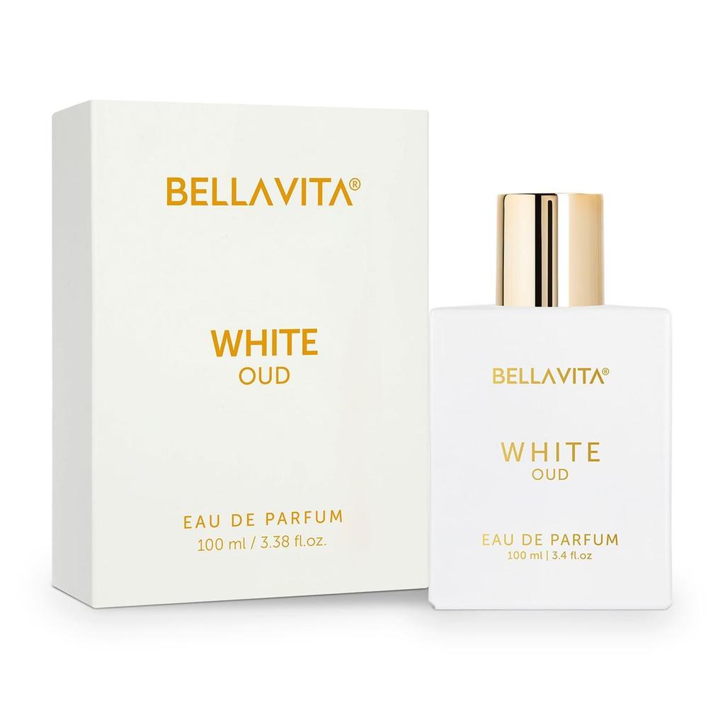BELLAVITA White Oud 100ml | Long Lasting Unisex Perfume | Perfume for Man and Woman  | Oud, Citrus & Spicy Premium Fragrance