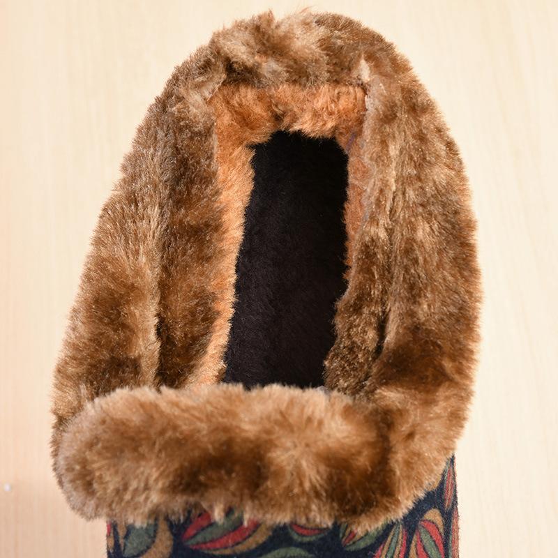 New Cotton-padded and Thickened Shoes for Women, Warm Cloth Shoes for Middle-aged and Elderly Mothers