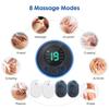 LCD Display Electric  Neck Back Massage Cervical Vertebra Patch Body Neck Hip Toner Massger Remote 8 Modes 19 Level