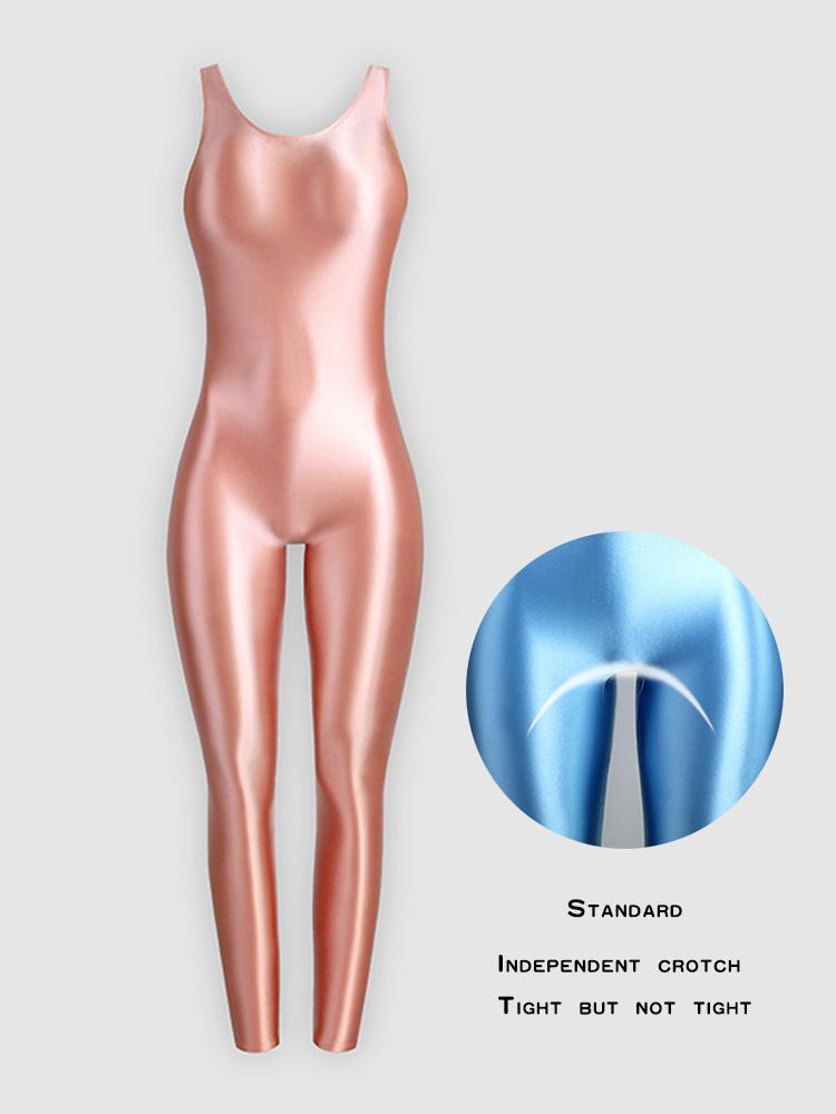 Body da Fitness Scintillante da Donna con Canotta e Leggings 9/10