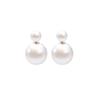 Classic Double-Sided Pearl Stud Earrings