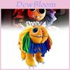Yarnaby Plush Bobbi Colorful Lion Stuffed Animal Toy With Pp Cotton Filling For Kids