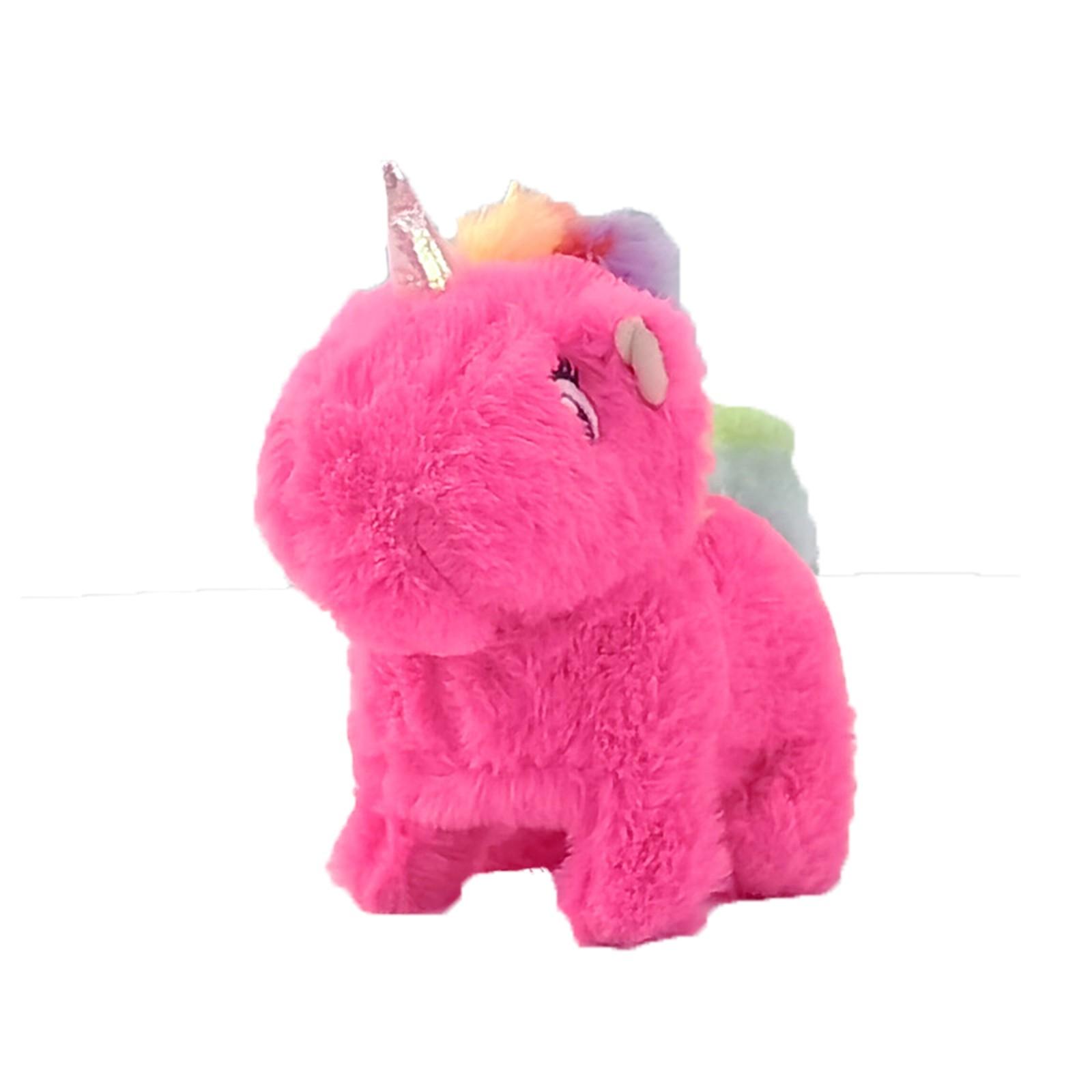 

New Plush Electric Toy Children s Toy Simulation Horse Can Walk And Bark Electronic Pet Toy One Size красный