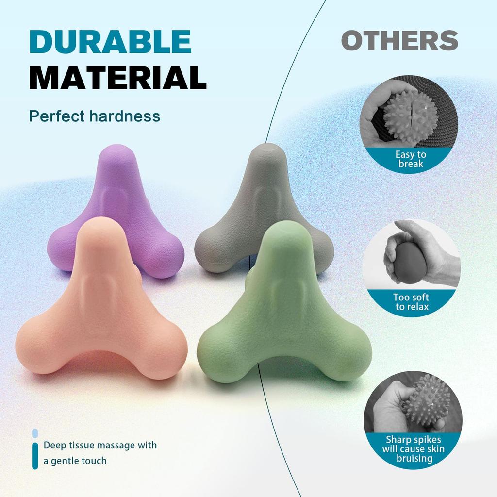 Vier Winkel Faszienball, Fußballmassage, Schulter, Nacken, Taille, Handmuskeln, Milchsäureübung, Entspannung Yoga