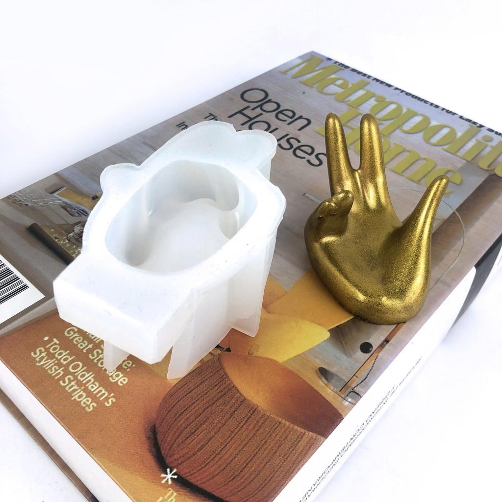 Durable Hand Tray Silicone Mold Exquisite Rings Jewelry Tray Epoxy Mold Display Storage Dish Resin Mold Home Decorations